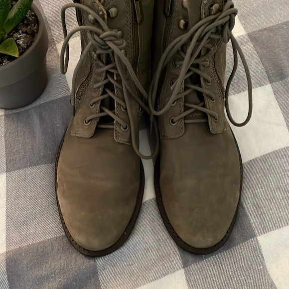 Sam Edelman Mackay Leather Combat Slouchy Combat Boots - Picture 4 of 7